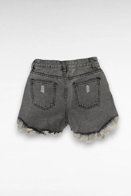 Zwarte jeans korte broek - L&L kidsmode
