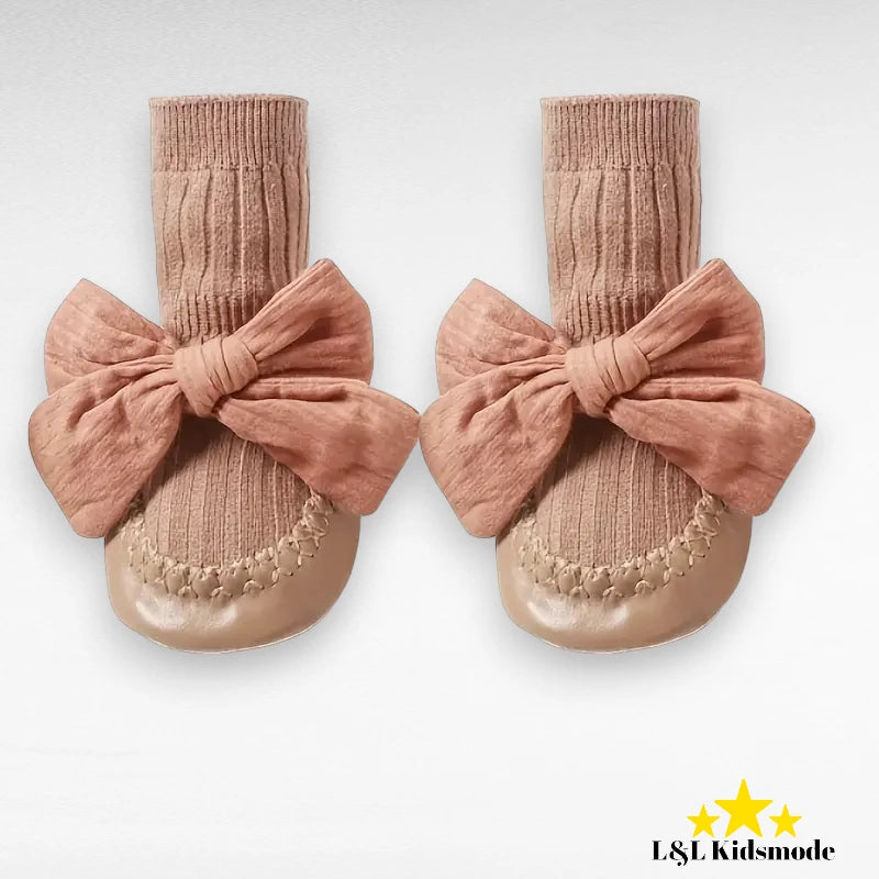 Baby sokjes met een schattig strikje - L&L kidsmode